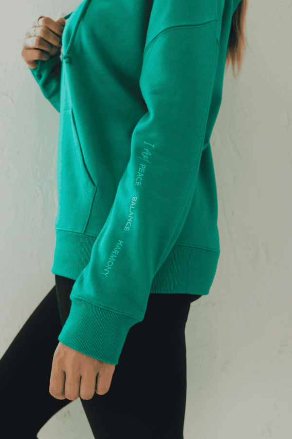 Aura Empower Hoodie - Emerald Green - Image 2