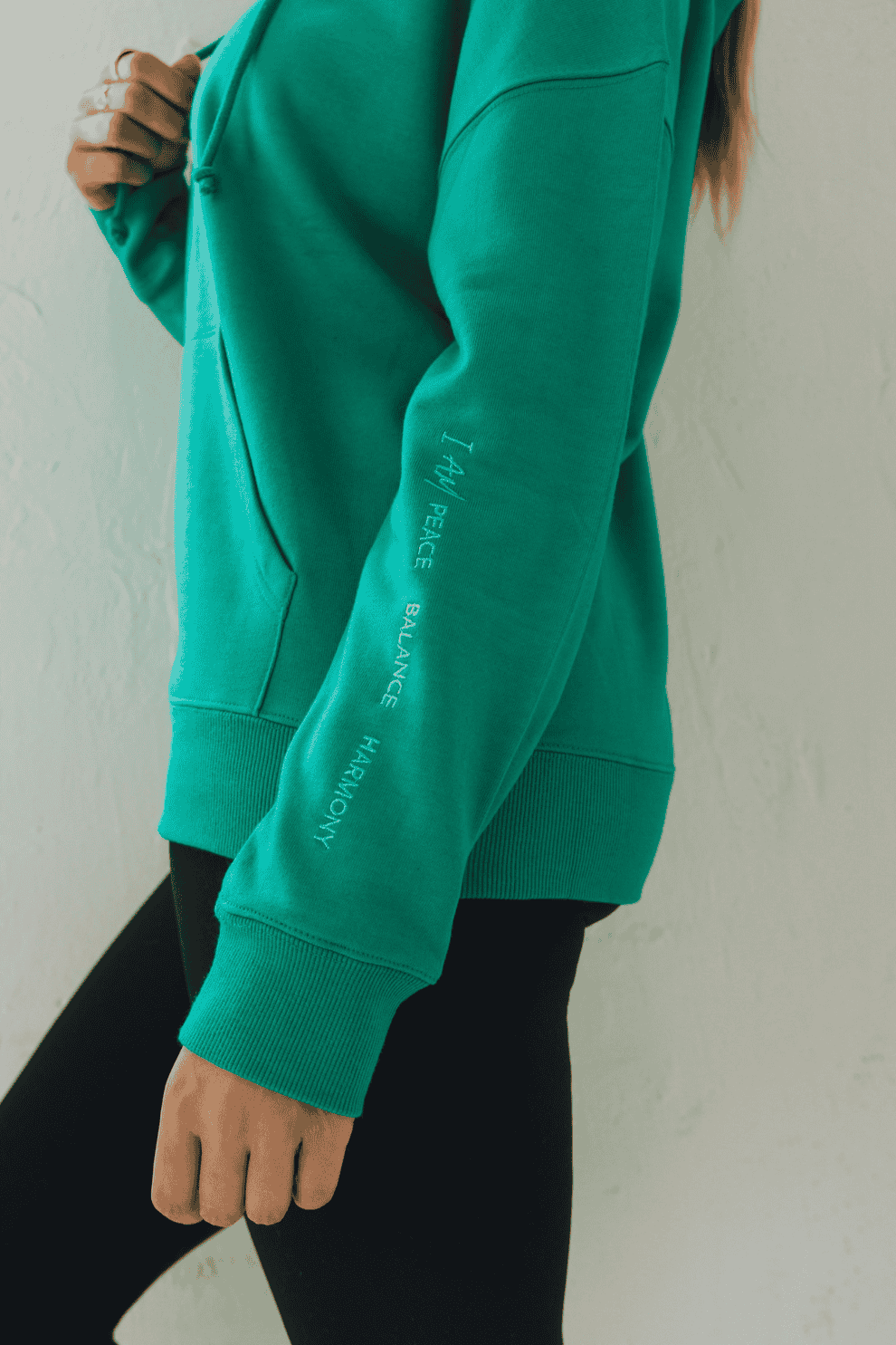 Aura Empower Hoodie - Emerald Green - Image 2