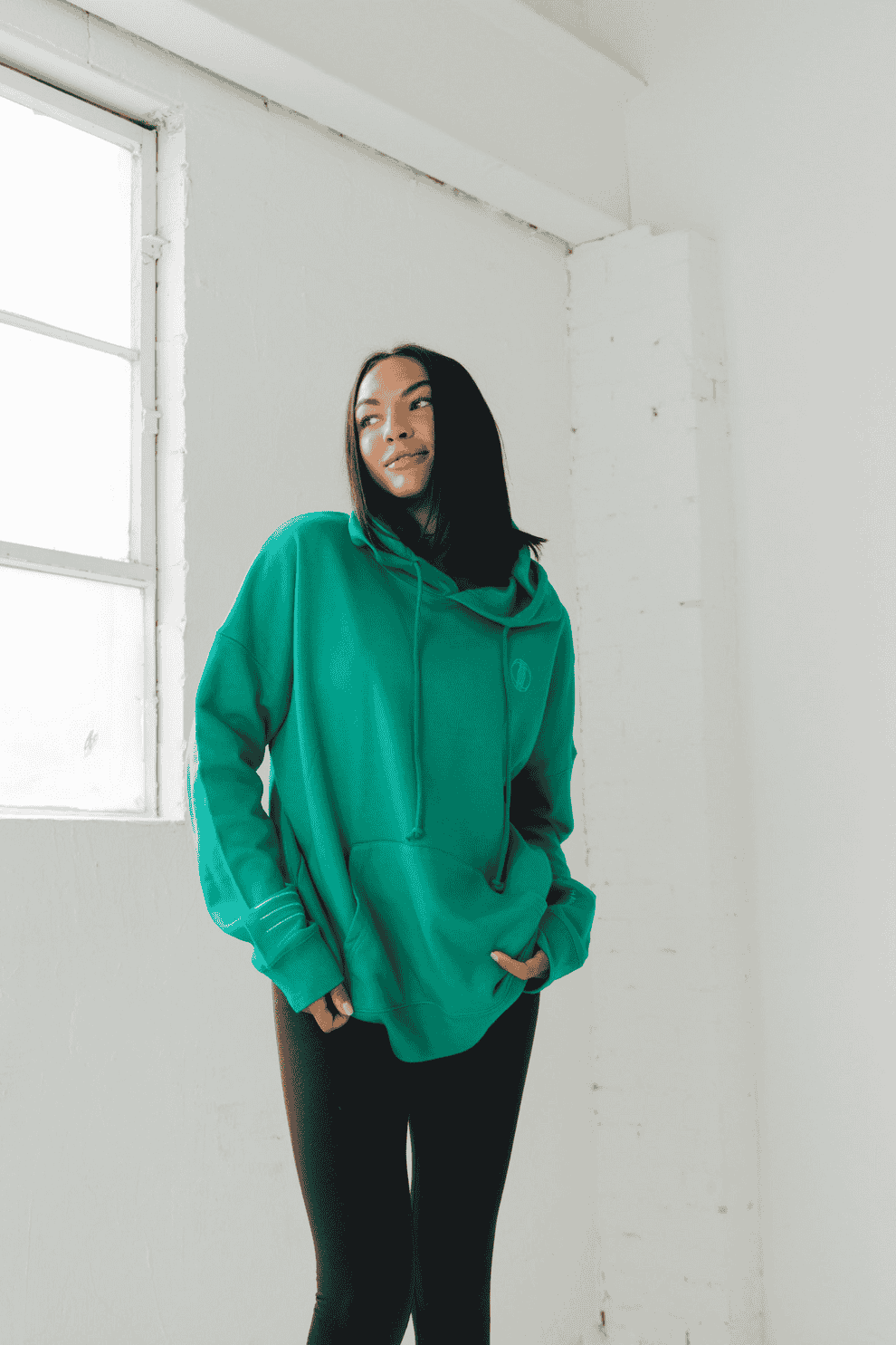 Aura Empower Hoodie - Emerald Green - Image 4