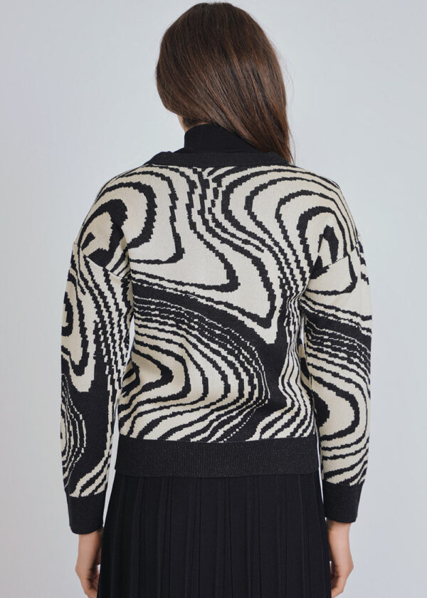 White Cardigan with Pockets - Image 2